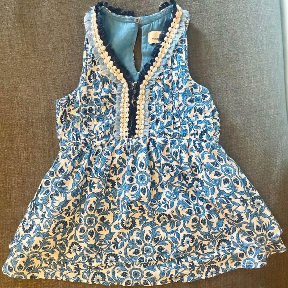 Vineyard Vines Tile Print Pin Tuck Dress